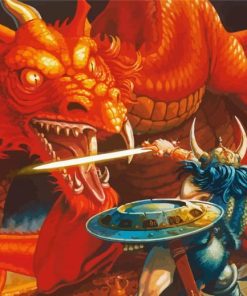 Dungeons Dragons Video Game Diamond Painting