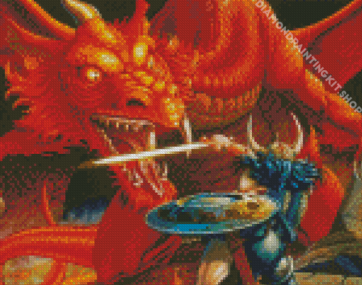 Dungeons Dragons Video Game Diamond Painting