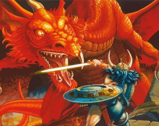 Dungeons Dragons Video Game Diamond Painting