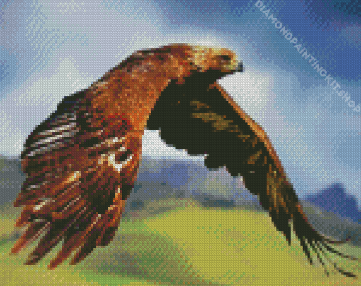 Aesthetic Golden Eagle Diamond Painting