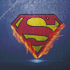 Firy Superman Symbol Diamond Painting