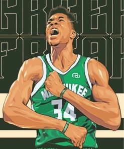 Giannis Antetokounmpo Basketball Player Diamond Painting