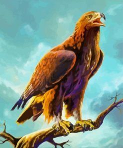 Golden Eagle Art Diamond Painting