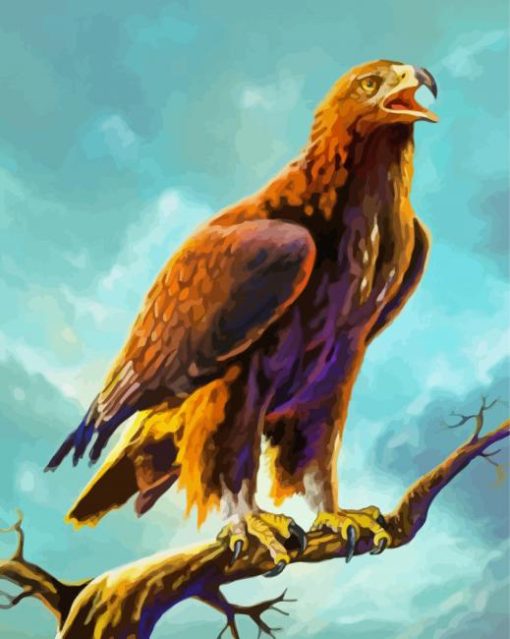 Golden Eagle Art Diamond Painting