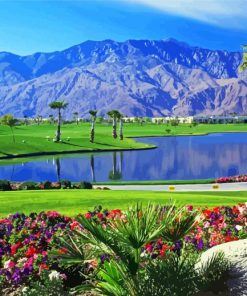 Golf Palm Springs California Diamond Painting