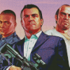 Grand Theft Auto Game Characters Diamond Painting