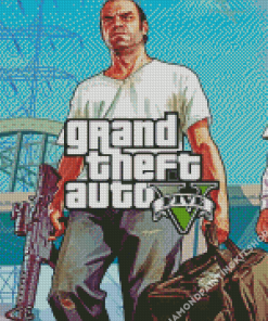 Grand Theft Auto Video Game Diamond Painting