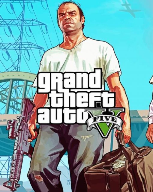 Grand Theft Auto Video Game Diamond Painting