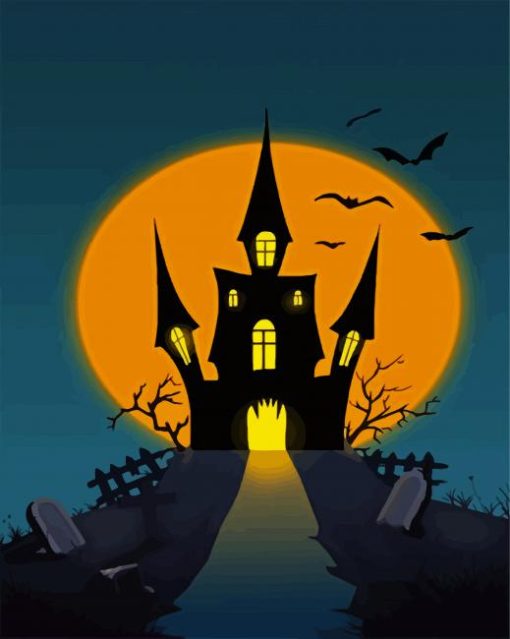 Halloween Castle Diamond Painting