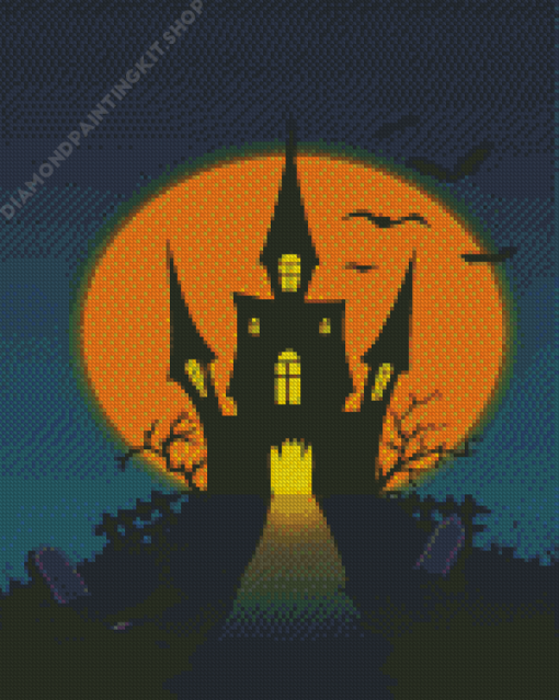 Halloween Castle Diamond Painting