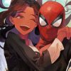 Aesthetic Michelle Jones And Spider Man Diamond Painting