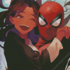 Aesthetic Michelle Jones And Spider Man Diamond Painting