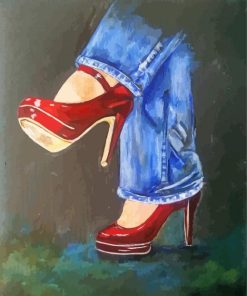 High Heels Red Shoes Diamond Painting