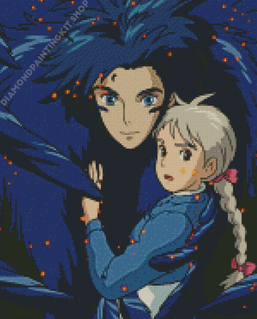 Howls Moving Castle Ghibli Diamond Painting