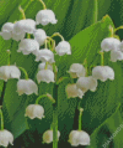 Lily Of The Valleys Flowers Diamond Painting