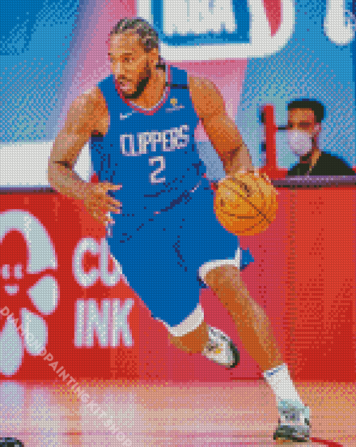 Kawhi Leonard Clippers Diamond Painting