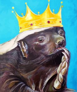 King Honey Badger Diamond Painting