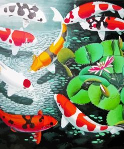 Koi Japanese Fish Art Diamond Painting