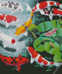 Koi Japanese Fish Art Diamond Painting