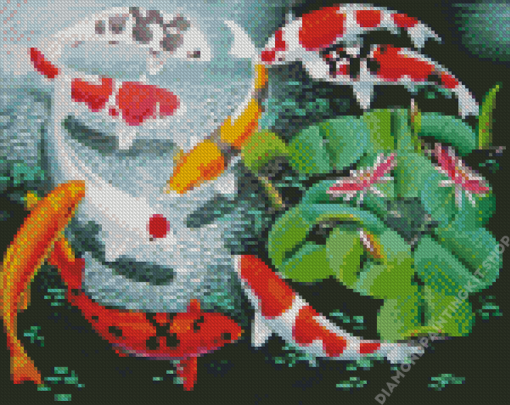 Koi Japanese Fish Art Diamond Painting