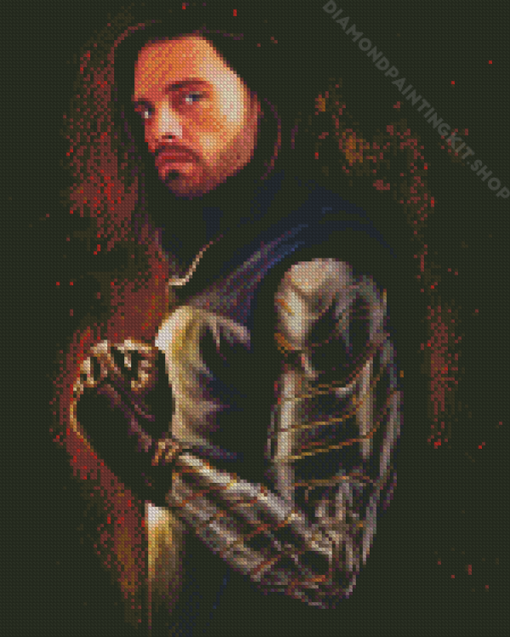 Bucky Barnes Sebastian Stan Diamond Painting