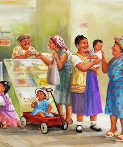 Ladies Talking In The Shop Dianne Dengel Diamond Painting