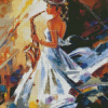 Lady Saxophone Player Diamond Painting