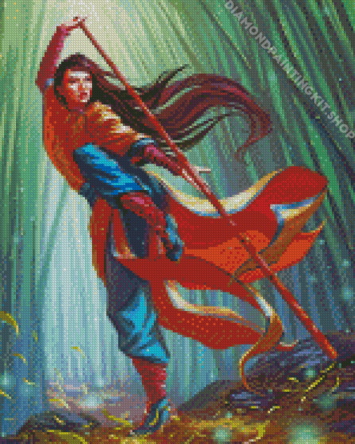 Magic The Gathering Narset Diamond Painting