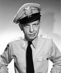 Monochrome Barney Fife Diamond Painting