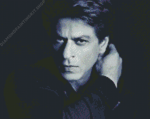 Monochrome Shahrukh Khan Diamond Painting