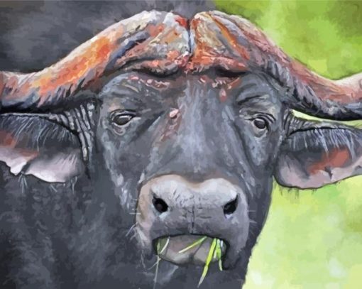 Muskox Face Diamond Painting