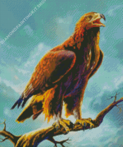 Golden Eagle Art Diamond Painting