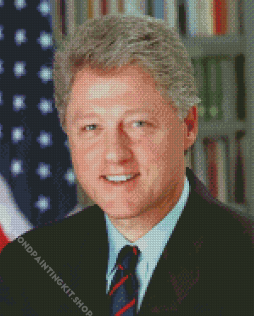 President Bill Clinton Diamond Painting