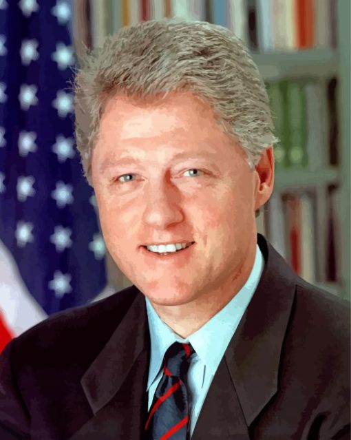 President Bill Clinton Diamond Painting