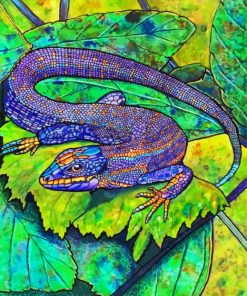 Psychedelic Lizard Diamond Painting