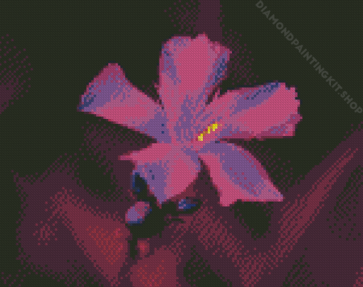 Purple Oleander Flower Diamond Painting