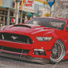 Red Mustang Ford Car Diamond Painting