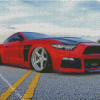 Red Mustang Ford Diamond Painting