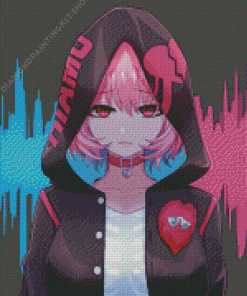 Sad Nightcore Girl Diamond Painting