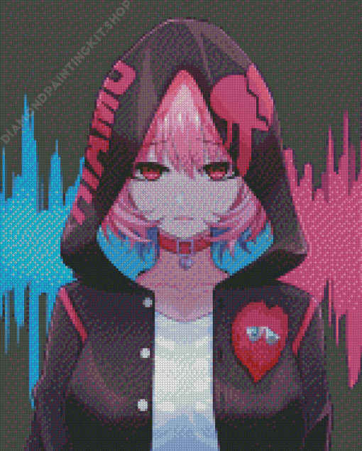 Sad Nightcore Girl Diamond Painting