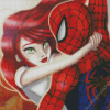 Spider Man And Mary Jane Characters Diamond Painting