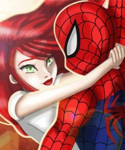 Spider Man And Mary Jane Characters Diamond Painting