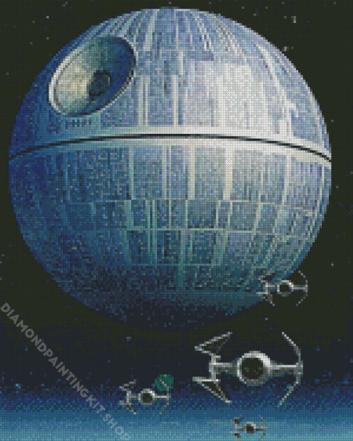 Star Wars Fantasy Death Star Diamond Painting