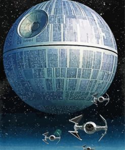 Star Wars Fantasy Death Star Diamond Painting