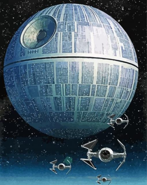 Star Wars Fantasy Death Star Diamond Painting