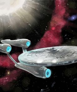 Starship Enterprise Art Diamond Painting