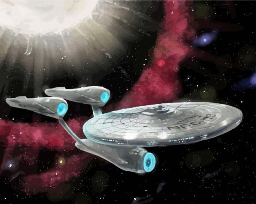 Starship Enterprise Art Diamond Painting