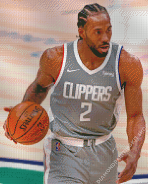 The Professional Basketball Player Kawhi Leonard Diamond Painting