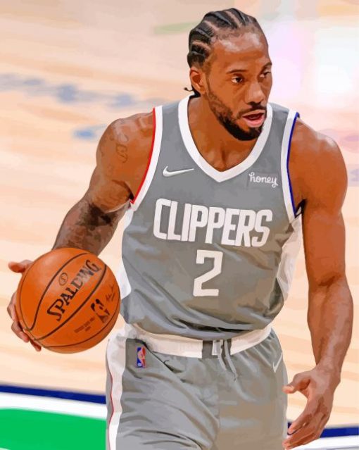 The Professional Basketball Player Kawhi Leonard Diamond Painting