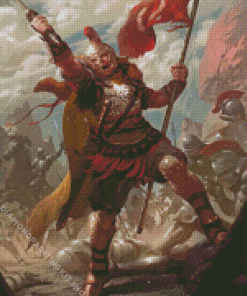 Vintage Roman Soldier Diamond Painting